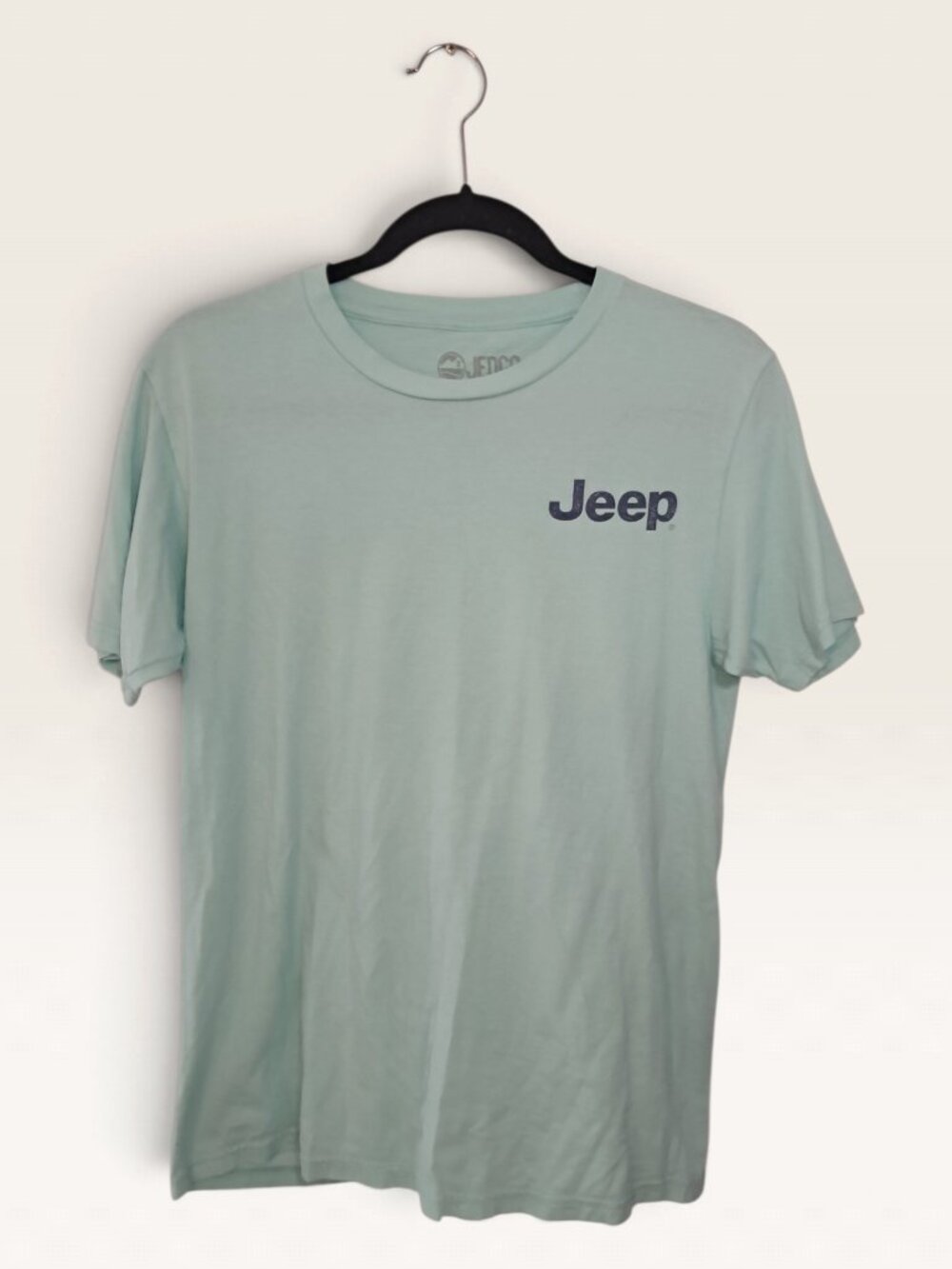 Jeep JEDCo Seafoam Green Surfboard Sunset Wrangler Graphic Tee Mens Size M